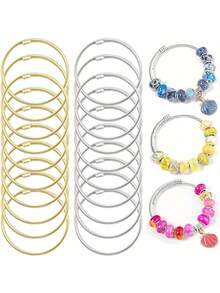 1/5/10pcs Gold/Silver Snake Bone Chain Bracelet With Heart-Shaped Lobster Clasp, Suitable For DIY Bracelet Making, Ideal Gift Choice - Bracelet - View 8