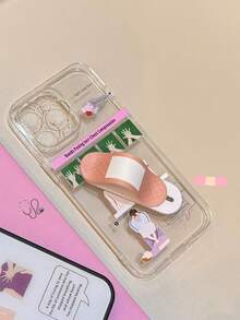 Funny & Cute Bandage Design, Sticky Pull-Out Stand, Practical Smartphone Accessory, Suitable For All Devices, Phone Stand Compatible With IPhone, Android Phones, Birthday Gift, Gift For Family And Friends, Pull-Out Phone Stand - Multicolor - View 2