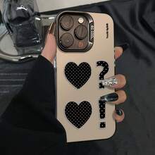 Funda de Teléfono con Corazón de Lunares, Funda Vibrante IMD, Compatible con iPhone 17 Pro Max, 17 Air, 16, 15, 14 Plus, 13, 12, 11, Cubierta Protectora, Regalo de Navidad, Regalo de Año Nuevo, Regalo de Pascua, Regalo de Halloween, para Familia y Amigos - Estilo 1 (1 pieza) - Ver 5