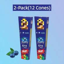 Fruit Fusion Rolling Papers - 2 Pack (12 Sheets) | Sweet Blueberry, Juicy Watermelon & Fresh Strawberry Flavors - 2 Gói (12 Nón) - Xem 13