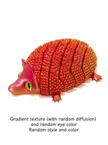 2026新款3D打印可动长猫科动物模型 - 飞鼠、穿山甲、铰链关节可动小狐狸、3D打印逼真眼睛小乌龟模型、猫形,多种动物造型可选,无需电源 - 可爱的家居/办公室/派对装饰 - 生日/圣诞节/万圣节礼物 - 彩色 - 查看 33