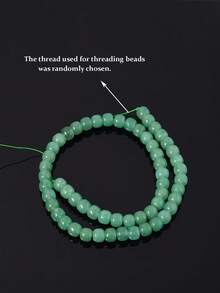 7*8mm Cuentas naturales de gema en forma de cilindro rondel, cuentas de jade verde, cuarzo rosa, aventurina verde, cuentas de cilindro suaves, cuentas espaciadoras en forma de barril, cuentas de ábaco para hacer joyas, pulseras, collares y accesorios DIY - Multicolor - Ver 10