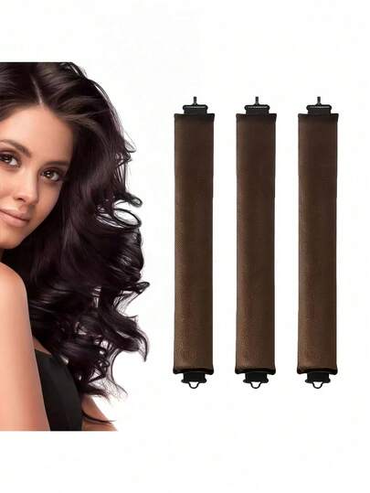 Women's No-Heat Curling Iron Set, Includes Curling Iron, Headband Curler, And Heated Curler, Built-In Flexible Metal Wire, Can Be Used While Sleeping, High Rebound Rubber Material, Suitable For Normal Hair, Creates Lazy Curls, European And American Simple Big Waves, Women's Hair Accessories, Gift For Girlfriend, Gift For Mom, Essential For Holidays, Back To School Supplies, Travel Essential