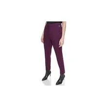Pantaln Delantero Entallado Pantalones para Mujer - Berenjena + 6 - Ver 3