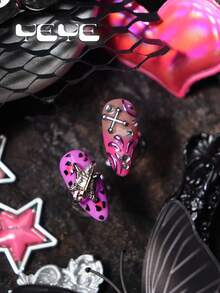 按压式假指甲 - 粉色 - 查看 5