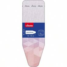 Vileda Diamond - Funda para tabla de planchar revestimiento de titanio resistente al calor tamaño universal para superficies de planchado de 30 a 45 cm de largo 110-130 cm de ancho apto para - Rosa - Ver 2