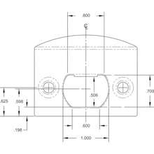 Prime-Line E 2457 Standard Latch Strike 1-5 8 in. Steel Satin Nickel Finish Pack of 2 - NquelSatinado - Ver 3