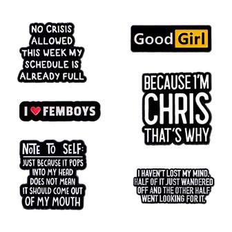 Cute Enamel Pin Lapel Pins Badges On Backpack Women's Brooch Clothes Gift Jewelry Fashion Accessories