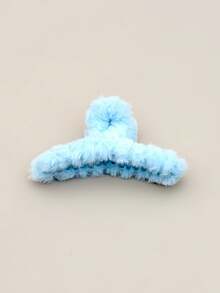 1/4pcs Fashionable Faux Fur Hair Claw Barrette, Large Size For Autumn/Winter Fashion Hair Accessories Casual Claw Clips Elegant Hair Clips Beauty Hair Clutch Women Hair Jaw Clip - Multicolor - View 8