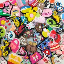 10-20-30-50-100pcs/Set Hot Selling Random Mixed Pink Series DIY Shoe Charms, Suitable For Bracelets, Bags And Accessories - PVC Material, Ideal Gift For Birthday, Christmas, Valentine's Day - Multicolor - View 8