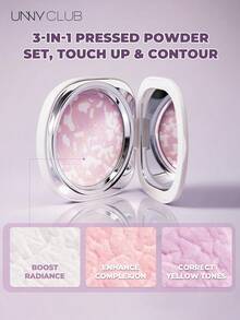 unny club 6克轻盈透气定妆粉，持久妆效，无香精，不致粉刺，控油，隐形毛孔，不卡粉。 - 銀白-控油持久 - 查看 6