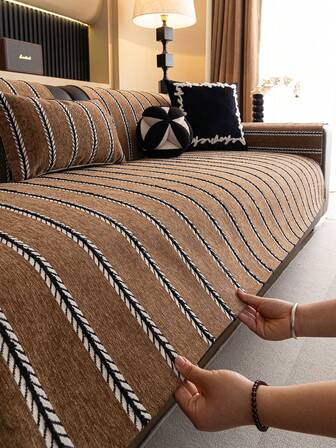 1 st. kuddfodral i klassisk stil till soffan, reptåligt soffskydd för husdjur, maskintvättbart heminredningsmaterial, lämplig för L-formad sektionssoffa, loveseat-soffa och 3-sitssoffa (säljs separat)