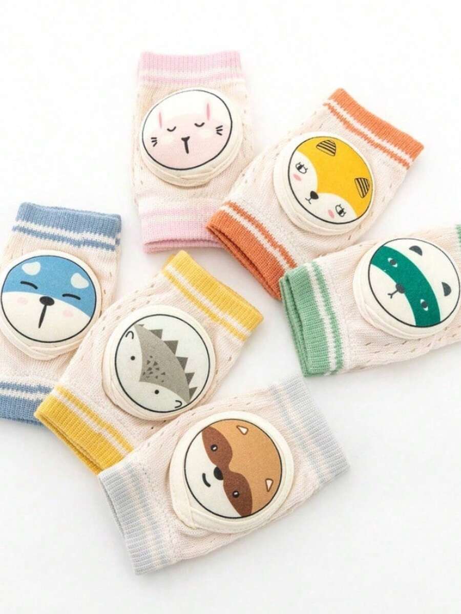 20pcs New Hollow Mesh Knitted Leg Warmers, Cartoon Pattern For Toddlers & Infants, Spring/Summer - Multicolor - View 1