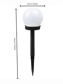 3/2pcs Durable Solar Powered Globe Floor Lamp, Solar Outdoor Decorative Light, High Energy Conversion, Suitable For Garden/Patio Nighttime Lighting And Landscape Decoration. It Can Be Used As An Auxiliary Light For Nighttime Lighting As Well As An Accent Decoration In Landscape Arrangement. Durable And Stylish.