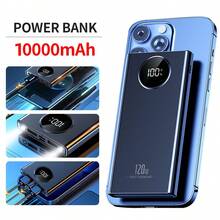 Power Bank Pack Fast Charger 2 USB External Battery For Mobile Phone 10000mAh - Black - View 1