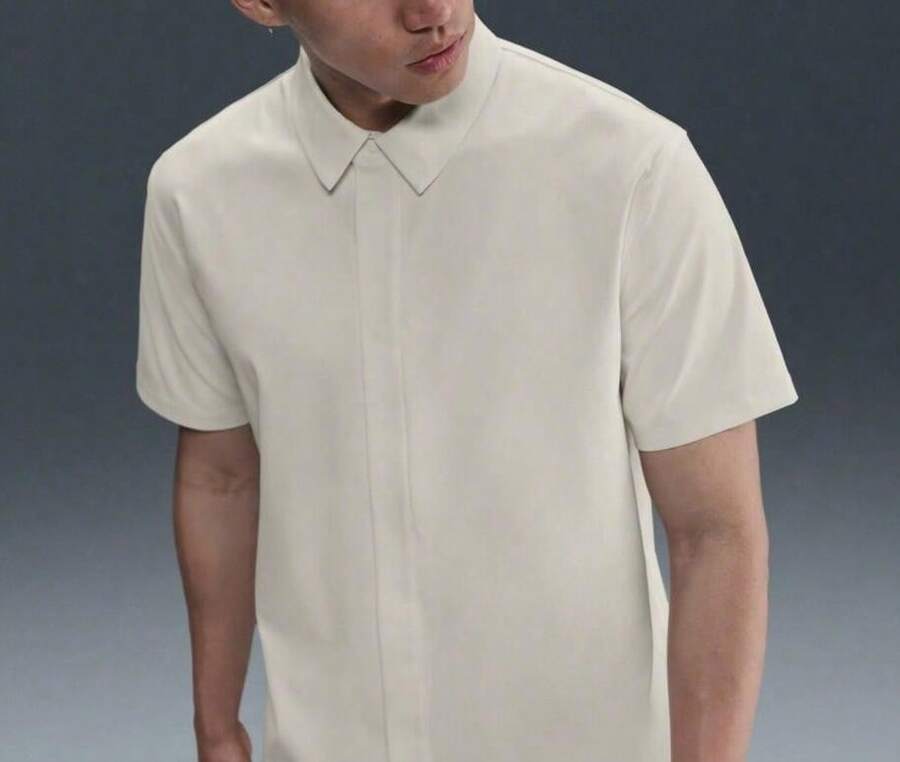 Nike Camisa de manga corta con botones AS M NK DF 24.7 PS SS BUTTON D HQ6959-133 para hombres - Blanco - Ver 1