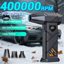 Multifunctional High-Power Turbo Fan, Portable Turbo Jet Fan - Cordless Handheld Turbo Blower With USB-C Charging, Dual 3000mAh Long-Lasting Lithium Batteries | High-Speed Portable Fan For Camping, Snow Removal, Dust Cleaning | Father's Day Gift For Men/Husband, Compact Design, Durable Structure, High-Performance Motor, Outdoor Enthusiasts, Compact & Lightweight - Color - View 13