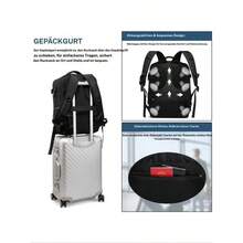 Handgepäck - Schwarz + Fußpolster - Übersicht 6
