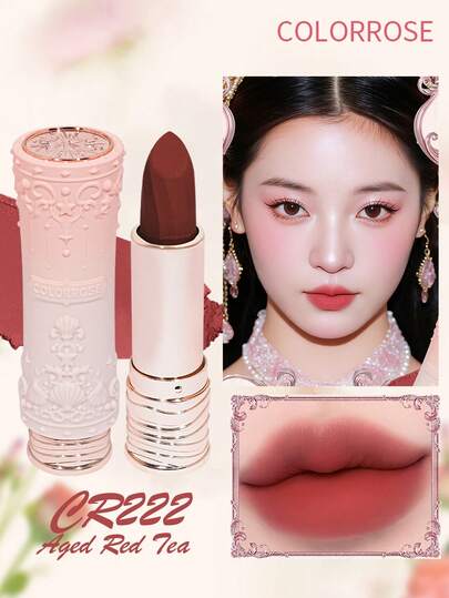 COLORROSE Son lì mỏng nhẹ, chất son kem mềm mịn, lớp finish lì tự nhiên, không gây bết dính, lên màu chuẩn, công thức dưỡng ẩm với kem dưỡng, lý tưởng cho trang điểm hàng ngày.