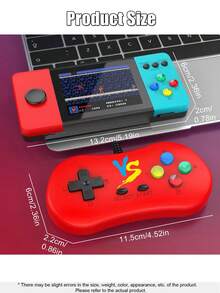 全新掌上游戏机，配备3英寸高清屏幕，内置500款经典游戏，支持电视双人联机，采用经典GBA/FC街机摇杆，是送给男友的完美节日礼物 - 彩色 - 查看 3