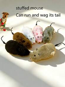 Wind-Up Mouse Toy, Interactive Chase Training, Realistic Simulation For Indoor/Outdoor Pet Entertainment, Suitable For Cats & Kittens. Color Sent Randomly (Not Suitable For Carpets) - Multicolor - View 3