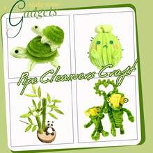 150/300pcs Green Pipe Cleaners For Craft 12 Inch Pipe Cleaners Chenille Stems Fuzzy Sticks Craft Supplies For DIY Art And Craft Projects Decorations - Multicolor - View 11