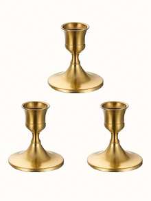 Bộ 3/6/12 chân nến kim loại - Chân nến thon thanh lịch cho bữa tối, đám cưới, kỷ niệm, trang trí nhà cửa và khách sạn - Đa năng, trang trí theo chủ đề cho tiệc tùng và nhà cửa, vật trang trí trung tâm bàn ăn lý tưởng và quà tặng - Không bao gồm nến - Nhiều màu - Xem 13