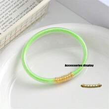 1 Stück Regenbogen Glitzer Armreif für Frauen, mehrfarbig glänzendes stapelbares Armband, modischer süßer Schmuckzubehör für Frauen - Feines Pulver einfüllen - Übersicht 18