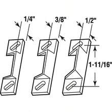 Prime-Line K 5148 Door Strike Plates Set of 3 - como en la foto - Ver 2