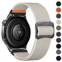 22mm 20mm 尼龙表带，兼容三星 Galaxy Watch 7 6 5 4 40mm 44mm 6Classic 47mm 弹性表带，兼容三星 Galaxy Watch 7 表链 - 22mm - 查看 2