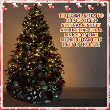 Túnel para Gatos Debajo del Árbol de Navidad de 3 Pies Circular y de Dona para Interior Juegos Festivos - como en la foto - Ver 6