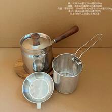 家庭用 小型 304 ステンレス鋼 天婦羅用フライヤー 高さ・深さアップ 電磁レンジ対応 フィルター付き 省オイルフライ鍋 - すべてのコンロに適しています [2L ディープフライヤー + フライバスケット + ストレーナー] - チェックする 11