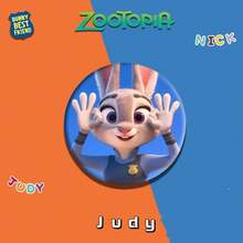 5/10/15pcs Random Mix Disney Zootopia Nick, Judy Cartoon Anime Brooch Pin, Metal Badge, Customized Accessory For Hat, Bag, Gift