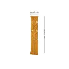 1pc Macrame Wall Hanging, Boho Style Wall Decor Tapestry, Handwoven Fringe Geometric Wall Blanket Backdrop - Multicolor - View 13