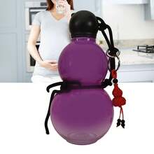 Popular Plastic Sports Water Bottle, Gourd-Shaped Water Bottle, Space Cup, Men's And Women's Water Cup, Large Capacity - Purple - View 8