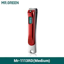 Cortauñas de acero inoxidable con cuchilla curva, cortaúñas, tijeras, herramientas de manicura, recortador con limas de uñas - Sr.-1113RD - Ver 13