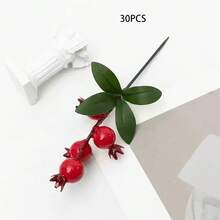 Multicolor Artificial Pomegranate Flowers, Decorative Pomegranate Plants For Living Room, Dining Table, Home Garden, Wedding Centerpiece, Suitable For Holiday, Housewarming, Christmas, New Year Gifts Home Decor Christmas Decorations Room Decor - Multicolor - View 17