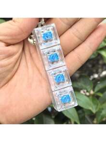 1 chiếc móc khóa bàn phím giảm căng thẳng dành cho người lớn - Các phím nhiều màu sắc, chất liệu PC bền. - Nhiều màu - Xem 6