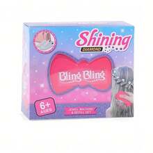 181 Pieces Per Set. Hair Decoration Handicrafts, Including A Drill For Setting Diamonds And 12 Diamonds (180 Stones), A Gemstone Engraving Tool, Glue For DIY Artistic Application Tools. Easy To Use, Suitable For Women's Hair Decorations. - Multicolor - View 2