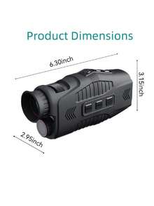 ABS R11 Night Vision Monocular - All-Black Stealth Vision For Outdoor Adventures - HD Photography & Video, Digital Zoom, Rechargeable - Perfect For Hunting, Camping, Wildlife Observation, And More