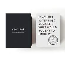 HEART BRIDGE 1PC Couple's Deep Conversation Game Cards - A Tabletop Game. This Is An Interactive Card Game That Can Touch The Depths Of Emotions And Is Full Of Ideas For Couples. It's A Must-Have Atmosphere Interactive Game For Valentine's Day, Halloween, And Christmas | 54Cards | - Black - View 6