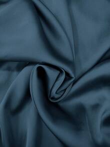 SUNSTORY 女士休闲时尚真丝撞色高领露背蝴蝶结无袖长裙，适合约会、度假、生日派对、正式晚宴、聚会、婚礼宾客、节日穿着 - 藍色 - 查看 5