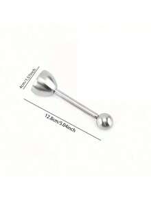 304 Stainless Steel Egg Cracker With Spring Egg Holder, Easy To Open Soft/Hard Boiled Eggs, Essential Kitchen Tool For Breakfast And Baking