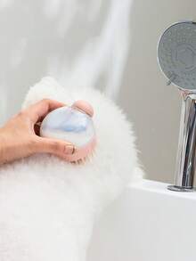 Pet Shampoo Brush With Liquid Shampoo, Scalp Massage Cleansing Tool For Pet Bathing - Multicolor - View 7