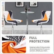 Deisy Dee Fundas para sillas de comedor fundas para taburetes de bar fundas para sillas de bar paquete de 2 unidades C176 Trángulo - Estrangulado - Ver 4