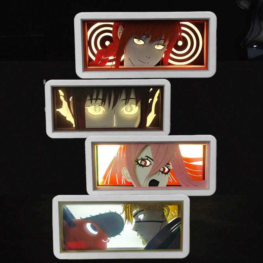 1 chiếc đèn LED nhiều lớp chủ đề Anime, có thể dùng làm đèn ngủ, đèn trang trí, đèn bàn, đèn LED phòng ngủ, đèn trang trí tiệc, quà tặng phụ kiện chơi game và đồ sưu tầm. Một tác phẩm nghệ thuật chiếu sáng thời trang, phù hợp cho gia đình và không gian giải trí. - Nhiều màu - Xem 1
