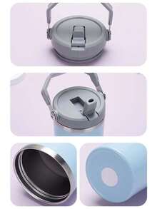 1pc Personalized Water Bottle Custom With Your Name Christmas Tree Decoration Pattern 40oz Double Wall Vacuum 304 Stainless Steel Water Bottle With Straw And Handle, Keep Warm For 12 Hours Or Cold For 24 Hours, ,Christmas Best Gift For Sister, Husband, Wife, Perfect For Outdoor Sports And Camping Christmas Family Party Gifts,Office Decor - Multicolor - View 6