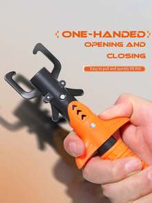 SOUGAYILANG 1PC Fishing Pliers Lightweight Anti-Rust Fishing Pliers – One-Handed Operation, TPR Handle, Inner Curved Mouth For Secure Catch With Inner Curved Grip & Anti-Slip Handle Fish Grip Tools Saltwater Resistant Stainless Steel Pliers Fishing Pliers