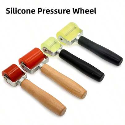 Rulle, massiv tryckrulle, vattentät läderkantrulle i rullmaterial, självhäftande pappersbubbelborttagningsrulle, dubbla lager, handtryckt kantrulle, läderkantrulle, kantbandningsrulle för träbearbetning