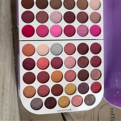 MISS ROSE 140-Color Professional Makeup Plate Gift Box | Mirror All-In-One | Eye Shadow, Blush, Highlighter, Powder, Four-In-One Set | Stage-Level Makeup To Daily Nude Makeup In One Box | Valentine's Day For Girlfriend/Novice Must-Have